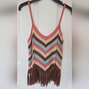 Rock & Roll Crocheted Top with Fringe